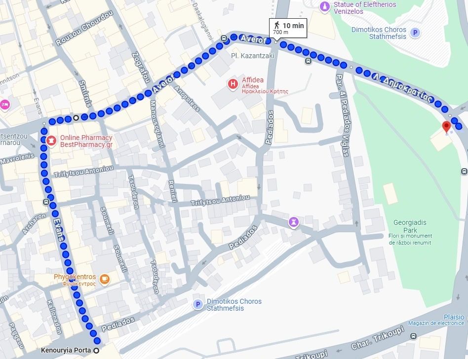 Heraklion parade route