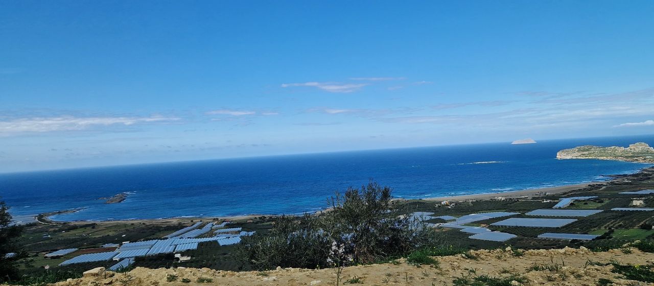 View from the road leading to Falassarna