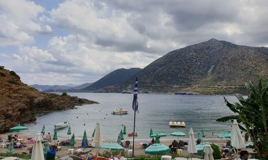 View from Karavostasi tavern