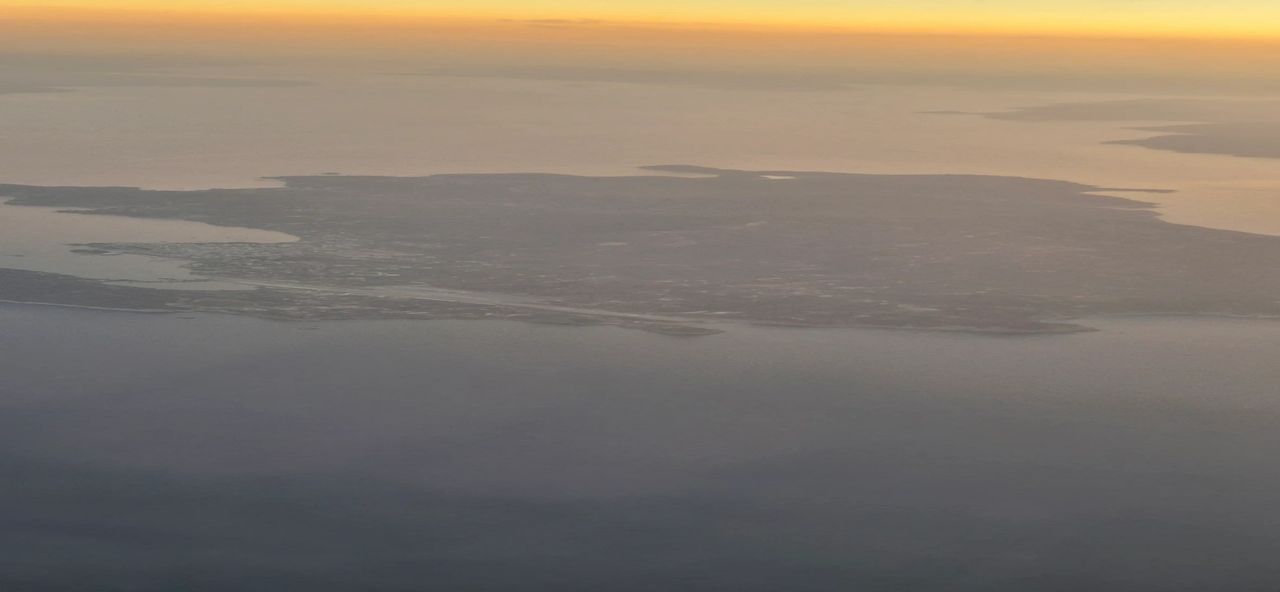 Skiathos as seen from the plane